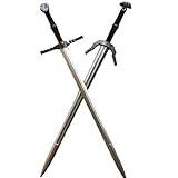 Damdos Halloween prop cosplay svärd juvel svärd dubbelt odjur svärd 1:1 cosplay vild svärdjakt roll spela födelsedagar gåva (2 st set 105cm, 2 st uppsättningar