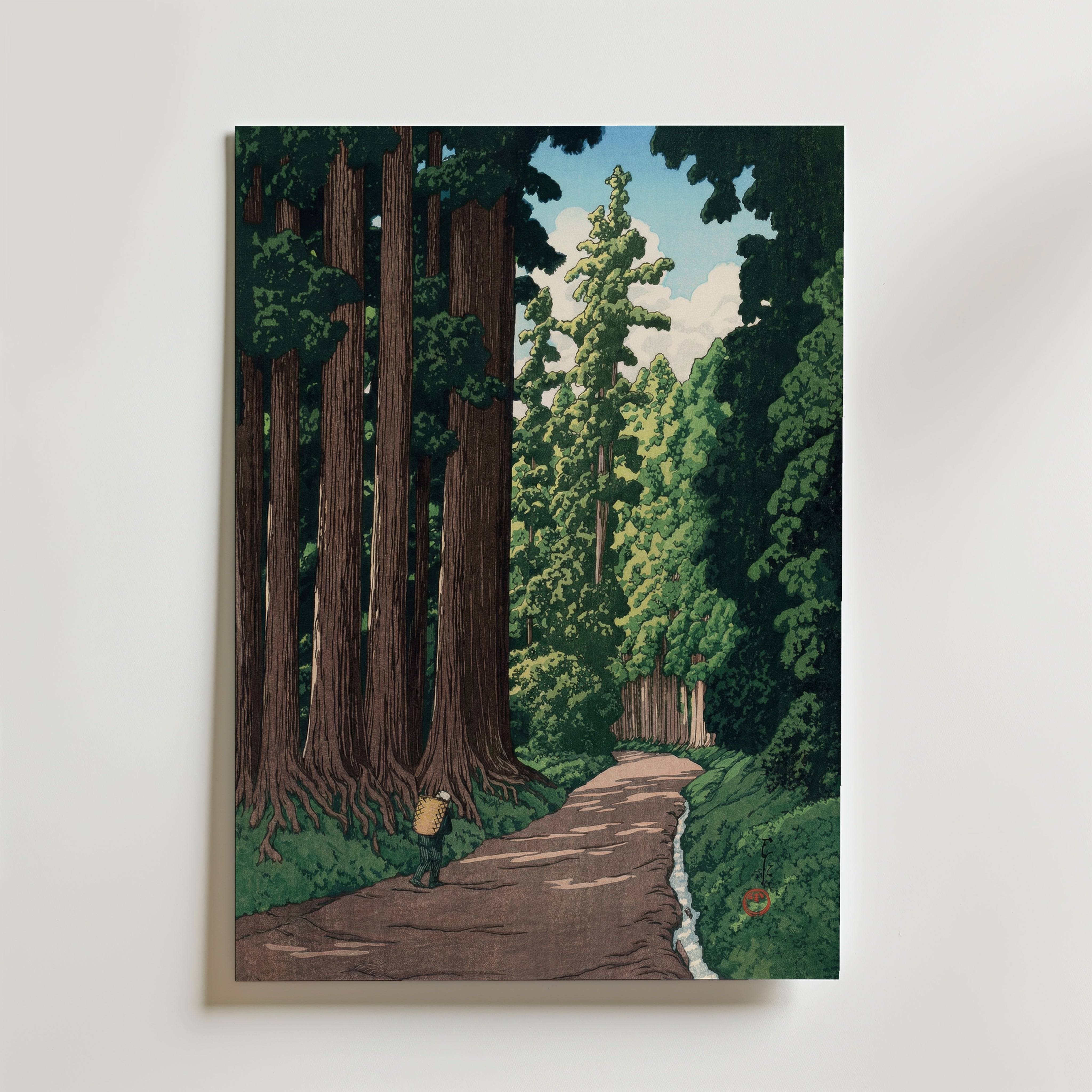 The Road to Nikko Kawase Hasui Poster - Fine Art Poster 40x50 cm