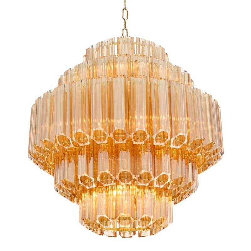 Taklampa Eichholtz Vittoria S Guld/Guldglas