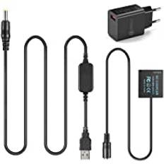 5 V USB DC8,4 V BLE9 DMW DCC11 Dummy-batteri + DC 8,7 V USB-kabel passar mobil powerbank + 3 A laddare för Panasonic Lumix digitalkameror DMC GF6 GF5 GF3 GF3K GX7 S6 S6k gx80 gx85