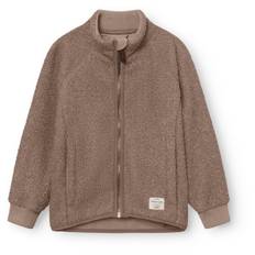 Mini A Ture Kid's Matcedric Teddyfleece Jacket Fleecejakke Børn størrelse 116 farve brun