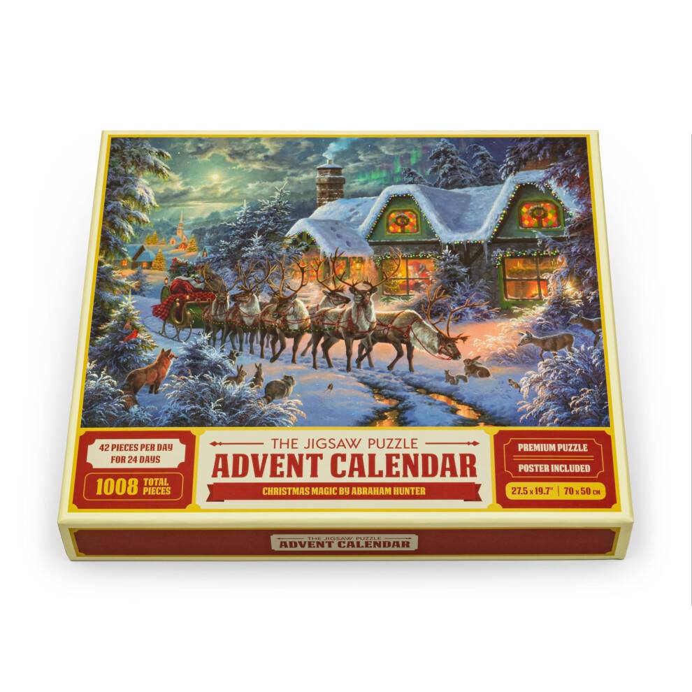 The Jigsaw Puzzle Advent Calendar - Christmas Magic af Abraham Hunter.