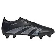 adidas Unisex Predator League fotbollsskor mjuka markskor, Svart kärna svart kolkärna svart, 39 1/3 EU