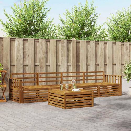 Utomhussoffset 5 pcs Naturfärg