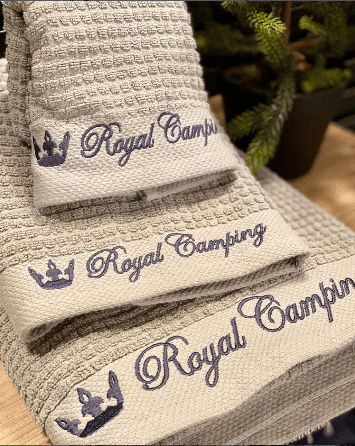 Royal Camping Handduk Ljusgrå - Storlek: 30x50 cm