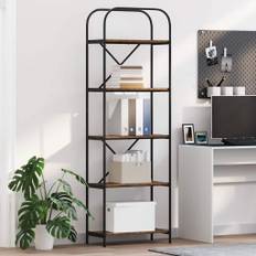 vidaXL Bogreol Gammelt træ 60 x 30 x 183 cm Konstrueret træ
