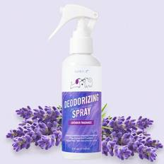 Lavendel Pet Odor Eliminator Spray - Effektiv luktborttagningsmedel för katt- och hundurindofter, borttagning av kattsandlukt, luftfräschare 5fl. Uns. - Blåröd (150 ml (5 oz))