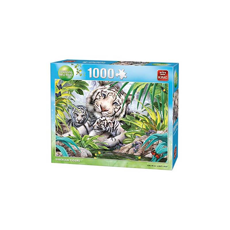 King Puzzle Tier Welt–1000PC–Sibirischer Tiger