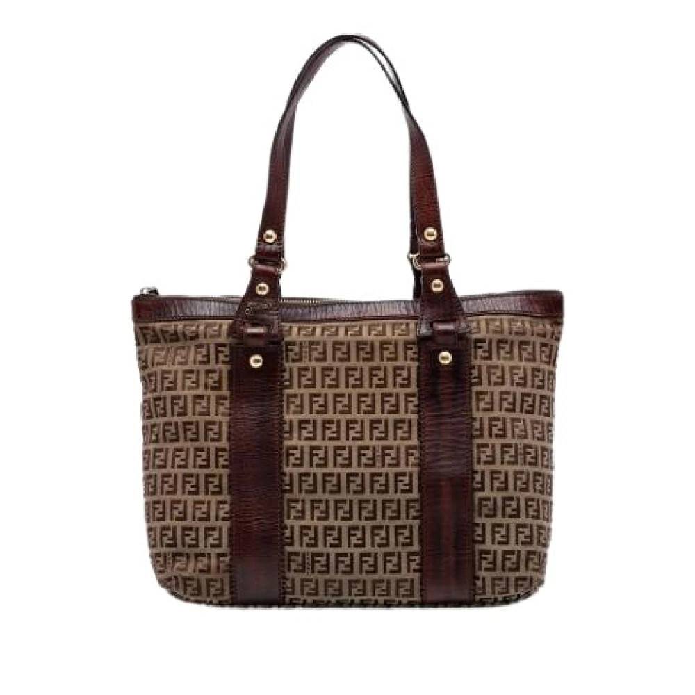 Fendi Vintage - Pre-owned Canvas Tote Bag Vintage - Dam - ONE Size - Läder