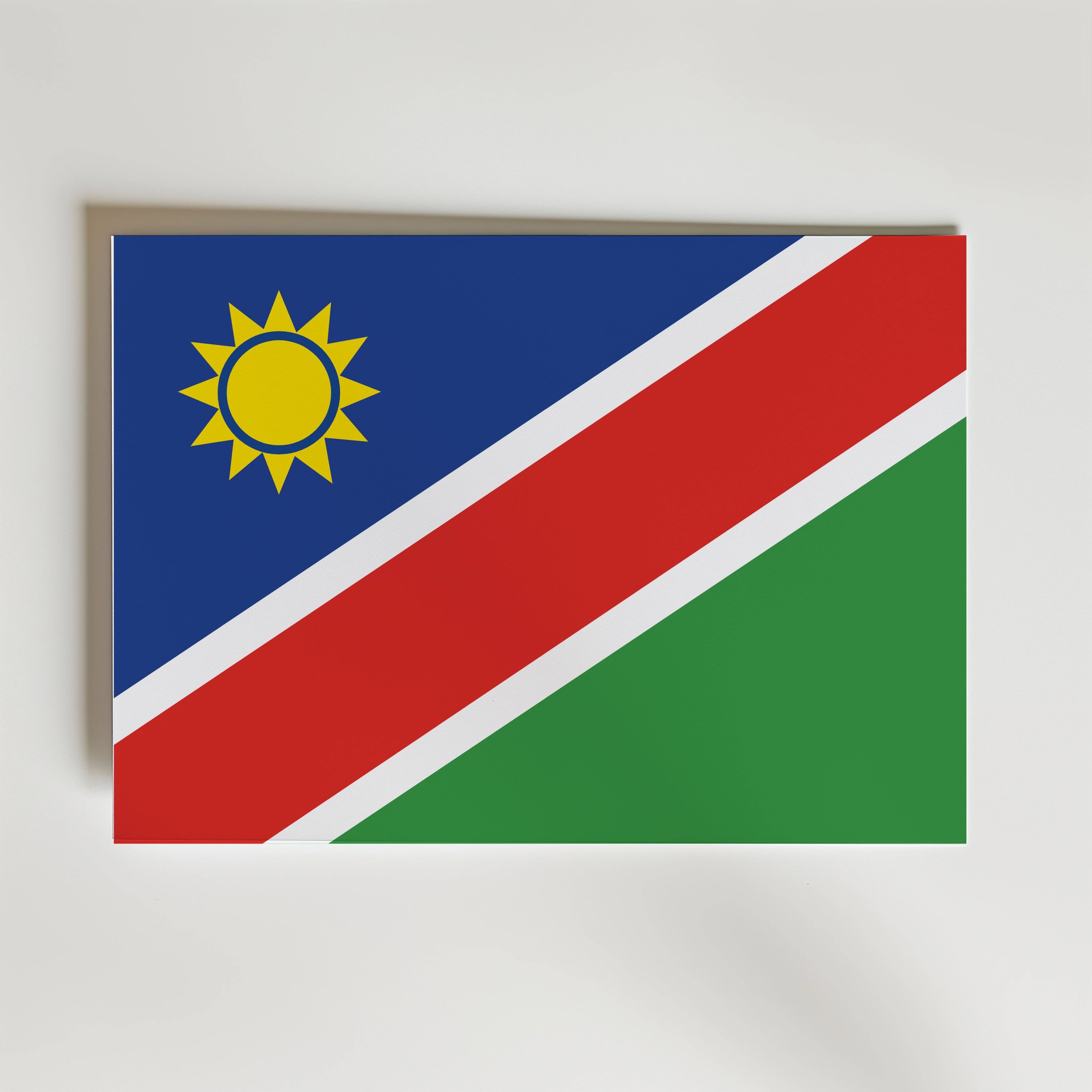 Namibia National Flag Poster - Canvas 70x50 cm