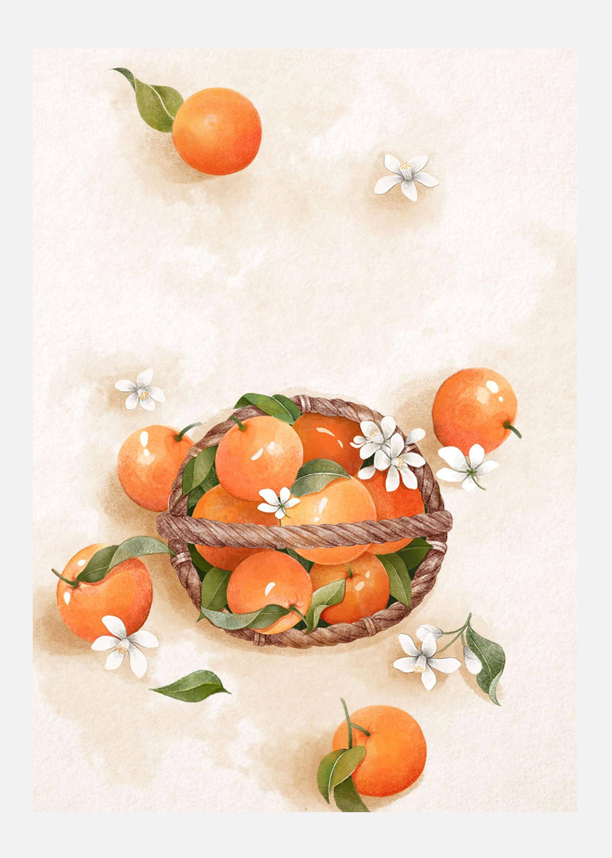 Juicy Orange Canvastavla (50x70 cm)