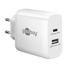 USB-C™ PD GaN Dual Fast Charger (45 W) white [Levering 1 hverdag]