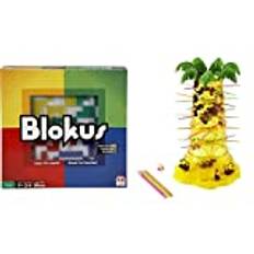 Mattel Games BJV44 - Blokus Classic, Brettspiel, Gesellschaftsspiel für 2-4 Spieler, Spieldauer: ca 30 Minuten, ab 7 Jahren & 52563 - S.O.S. Affenalarm Kinderspiel geeignet für 2-4 Spieler