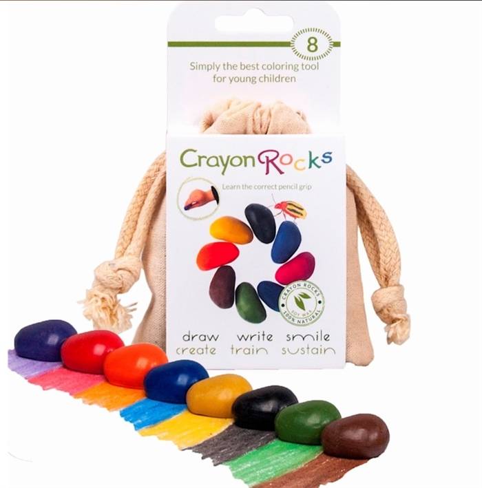 Farvekridt - Crayon Rocks 8stk