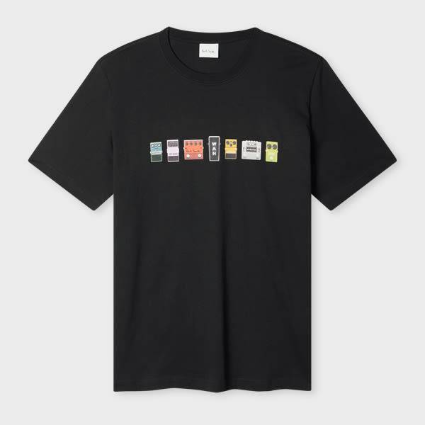 Paul Smith Paul Smith x Oasis - Black Guitar Pedals Print T-Shirt