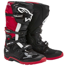 Honda Tech 7 Enduro Drystar Boots Black Bright Red
