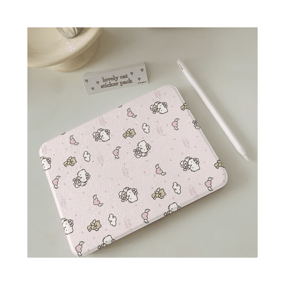 Hello Kitty kompatibel med iPad 8/9 generation beskyttelsescover MINI6 drejeligt kompatibelt med iPad Pro tablet air 3/4/5