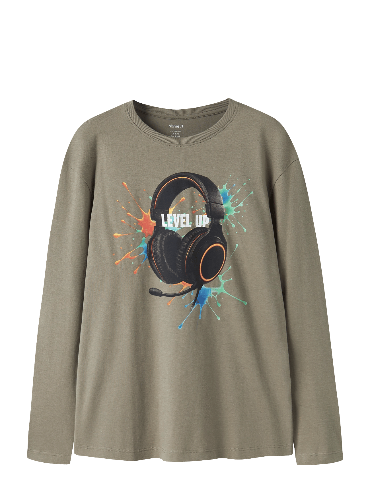 NAME IT Nkmvoto Ls Nreg Top | Khaki green | 146-152