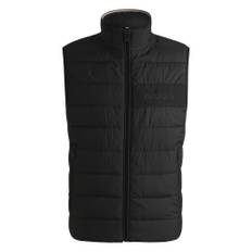 Hugo Boss, Jacka, Herr, L, Vattenavvisande väst med tonal logga - black (L)