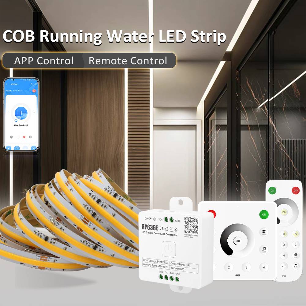 WS2811 COB Horse Running Led Strip 24V 360LEDs/M BanlanX APP Control 10M 15M 20M Sequential Water Flow Led Lights for Room Decor