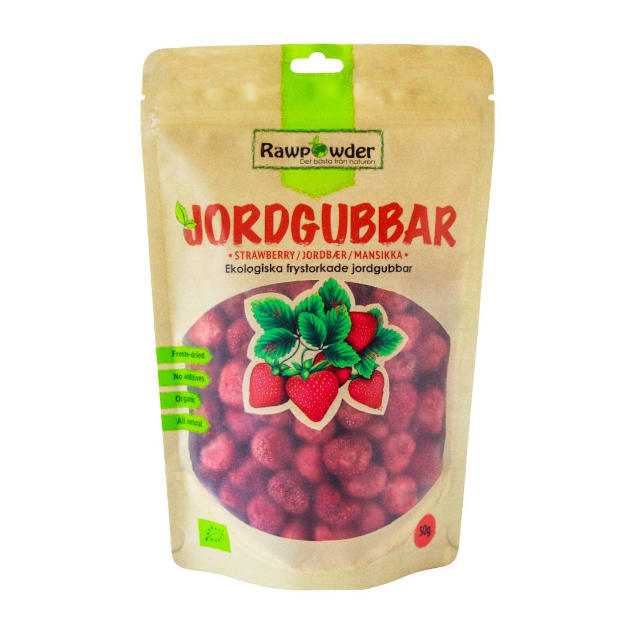 Jordgubbar hela frystorkade 50g