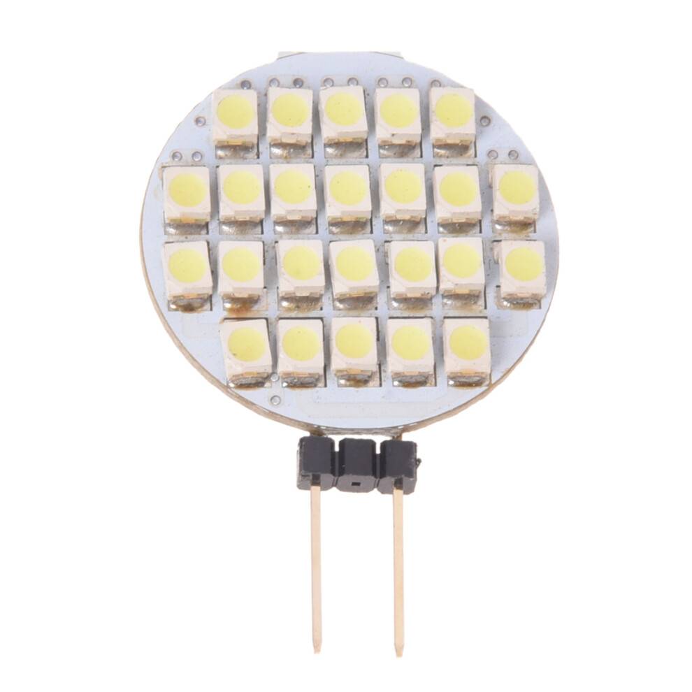 24 SMD LED Spot Light Bulb Lamp G4 Real White 12V