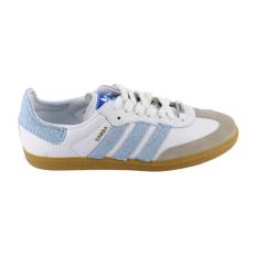 Adidas, Sko, Herre, Flerfarvet, 44 2/3 EU, Uld, Hvide Sneakers Samba Fabrics Jeans