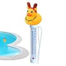 Pooltemperaturmätare, flytande pooltemperaturmätare | lättläst anka vattentemperaturvisning, anka barnbadrumstemperaturmätare för pooler, isbad, bubbelpooler, akvarier, damm