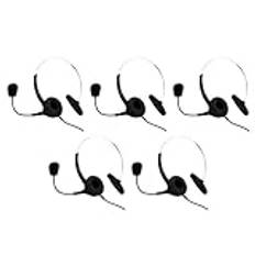 Gvvsjgdbis 5X RJ9 callcenter hörlurar hörlurar brusreducering headset headset med mikrofon
