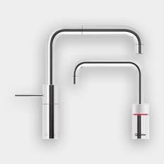 Quooker Nordic Square Twintaps i Børstet krom med COMBI beholder