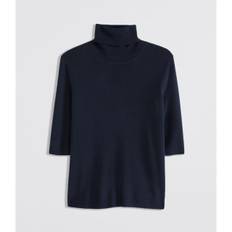 Filippa K Merino Elbow Sleeve Top T-shirts & toppar Dam Blå XL