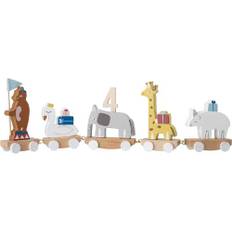 Bloomingville Morea Birthday Train with Numbers 0-9 Grey