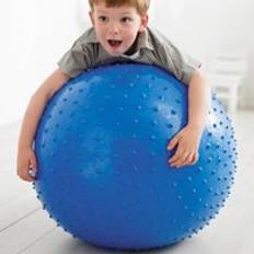 75cm yogaball fysisk träningsapparat träning balans bollpunkt massage springbrädor bosu balans pods yoga pilates bola - Röd