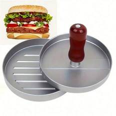 1 st. non-stick hamburgerpress - metallhamburgerform, lämplig för att göra nötkötts-, ost- och grönsaksburgare, lämplig för grillning. (Denna modell ä - Multifärgad (Multi-size)