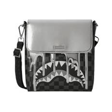 SPRAYGROUND, Taske, Herre, Grå, ONE SIZE, Uld, Metallic Drips Messenger Bag Multicolor