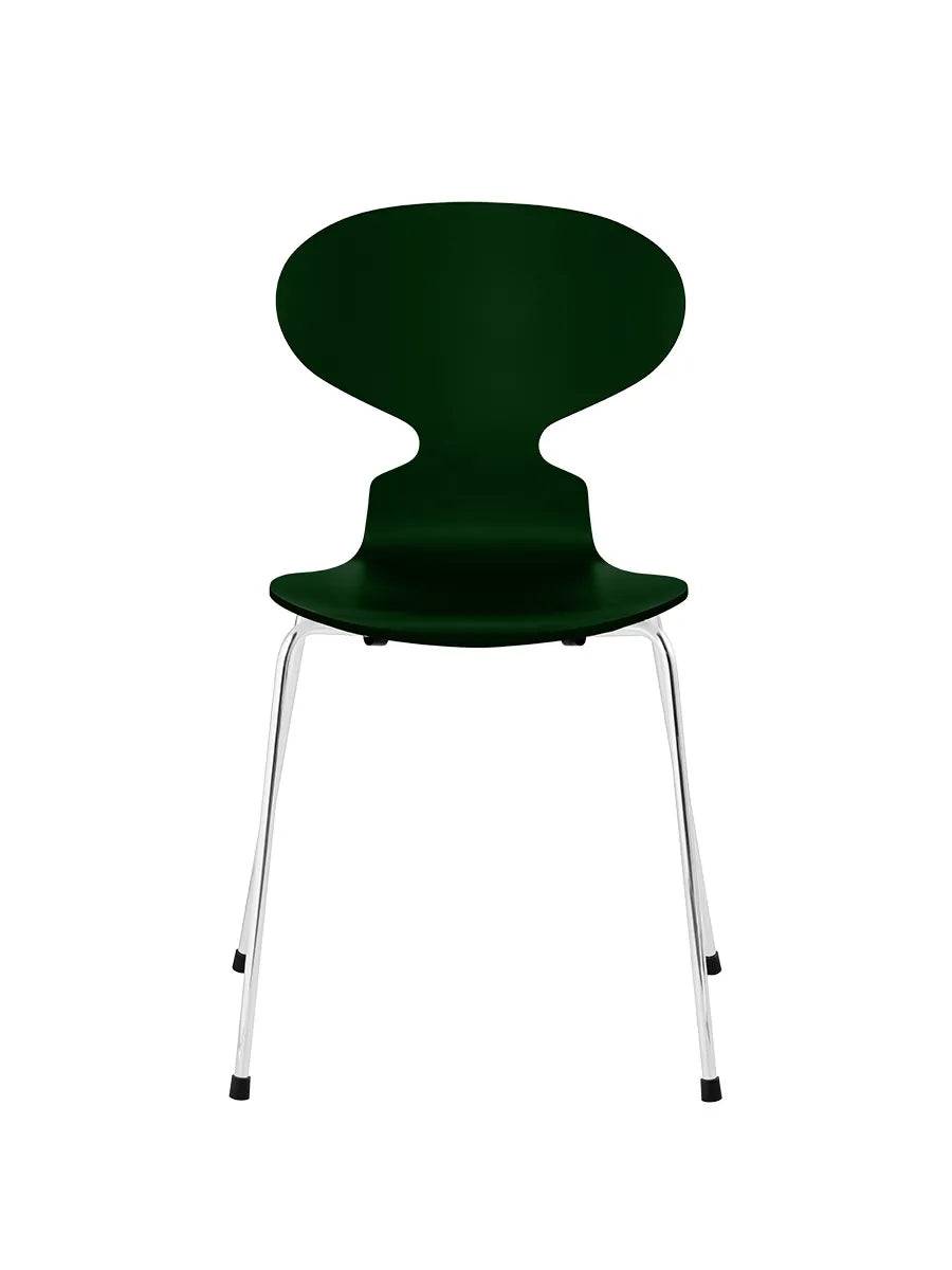 3101 Myren Stol lakeret af Arne Jacobsen Evergreen / Krom - Jacobsen Plus