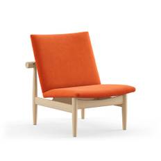 House of Finn Juhl - Japan Chair, Clear oiled oak, Cat. 3 Watercolour, Pumpkin Spice - Fåtöljer - Finn Juhl - Orange,Träfärgad - Trä/Textilmaterial