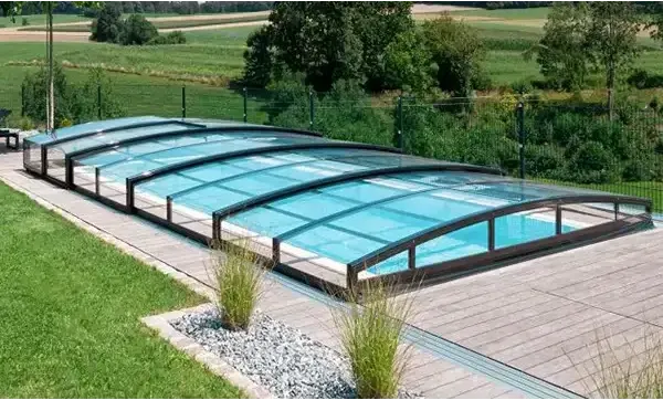 Pooltak ICON 3.5×7 Klarplast, Antracit