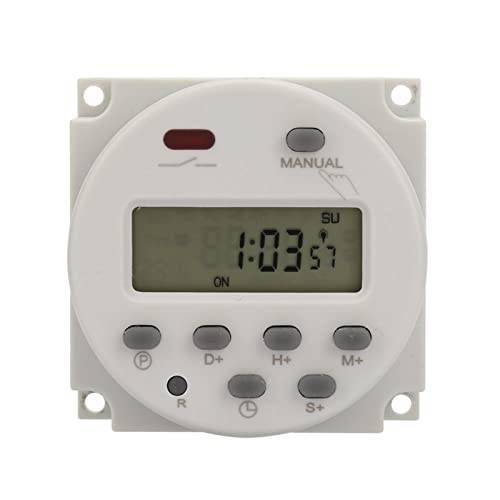 Timer, Digital Display Timer Switch 1S~168h 5VA Small Type Timer Switch 7 Days Programmerbar för Elektronisk Kontroll(12V DC), Timers (12VDC)