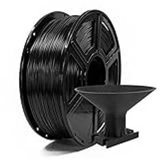 FLASHFORGE ASA-filament 1,75 mm, 3D-skrivarfilament, 1 kg spoledimensionell noggrannhet +/- 0,02 mm, hög UV-beständighet, perfekt för utskrift av funktionella delar för utomhusbruk (svart, ASA)