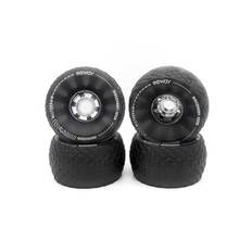 CloudWheels V2 AllTerrain 105-120mm Black ( Diameter : 120mm, Product Pack : Combo Pack (4 wheels, drive gears, motor covers and belts))