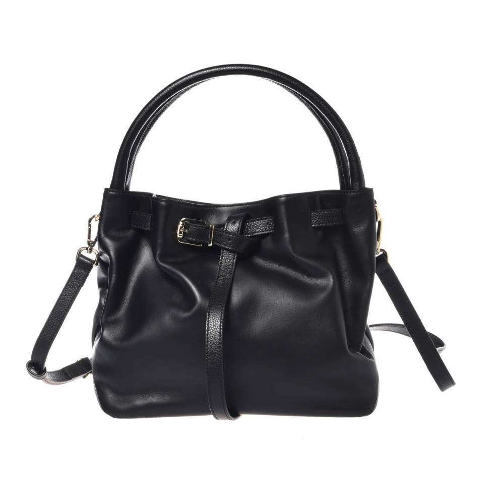 Baldinini Top Handle Læder Håndtaske - Tasker - Dame - Sort - ONE SIZE - Læder