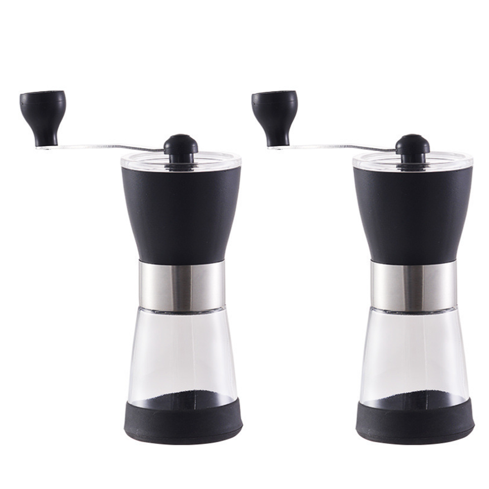 Bærbar manuel kaffekværn, designet til ensartet maling med konisk kværn i rustfrit stål, perfekt til brygning på farten