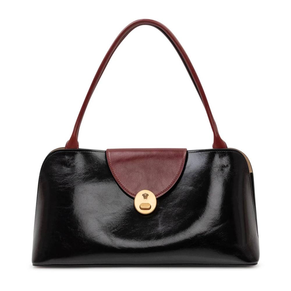 Versace Vivian Læder Skuldertaske - Tasker - Dame - Sort - ONE SIZE - Uld