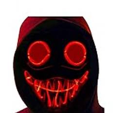 Huggy Halloween Wuggy Masker,Led Universal Halloween Skräckmasker för Vuxna Män kvinnor Karnevalsfest Maskerad Cosplay Jul Familjefest