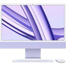 Apple iMac 2023 M3 8 Core | 24" | 8 GB | 256 GB SSD | 10-Core GPU | Gb LAN | violet | kompatibelt tilbehør | International English