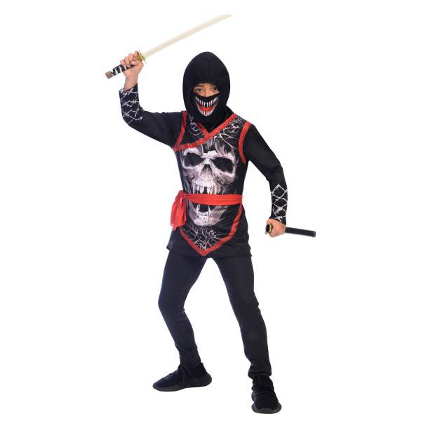 Ninja Skull-dräkt 6-8 år