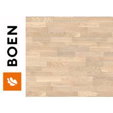 Parkettgolv Boen – Ek Gospel 3-stav Vit Mattlack 13mm