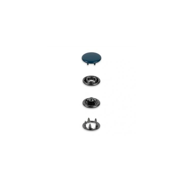 Tryckknappar Jersey, 12 mm, marinblå 20st