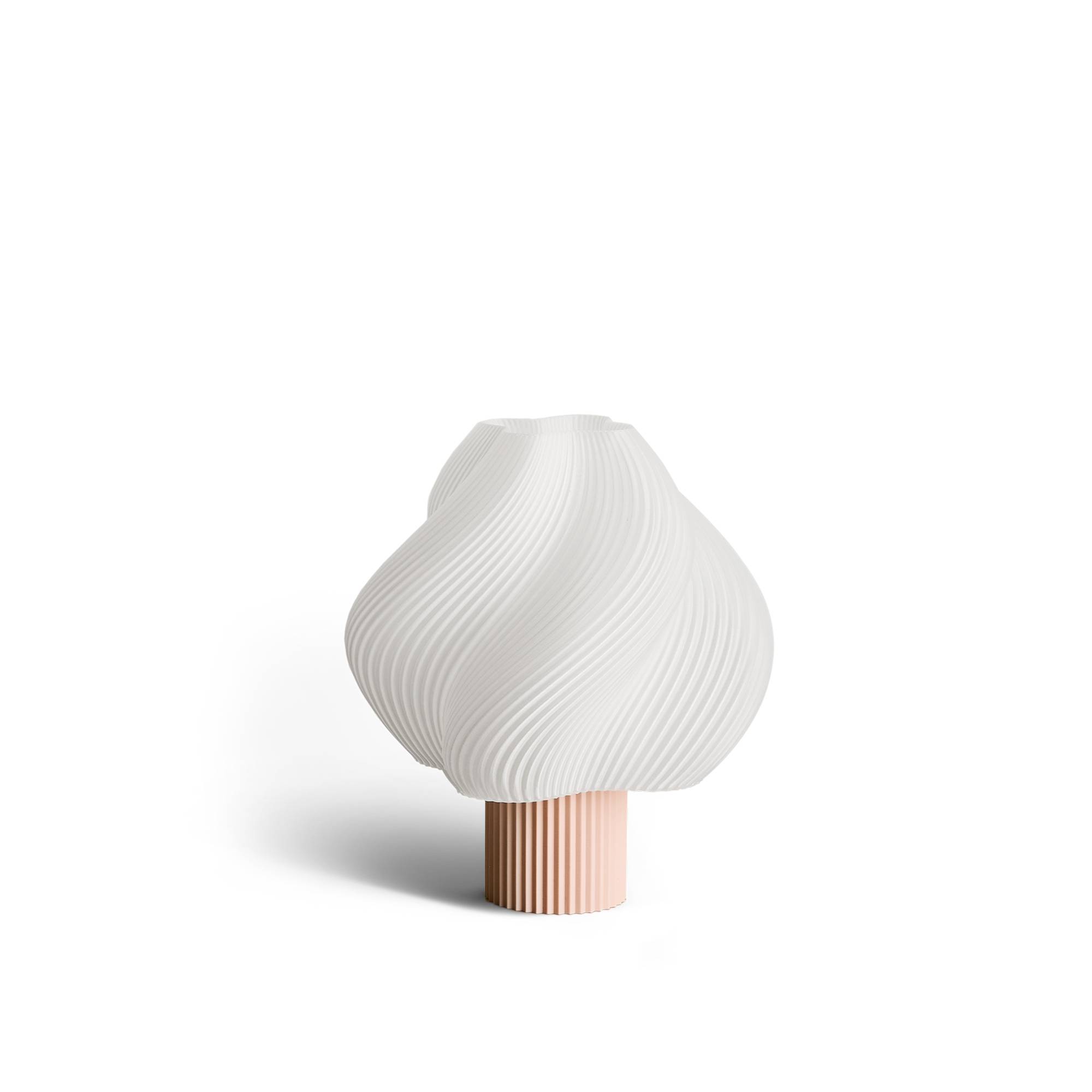 Crème Atelier - Soft Serve portabel bordslampa Wild Strawberry - Bærbare lamper - Lyserød - Plast